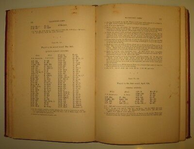 10767.Antique American Chess Book: William Steinitz.Sixth American Chess Congress 1889