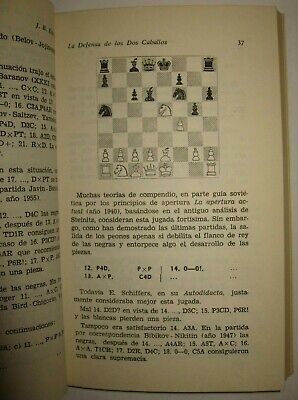 10778.Antique Chess Book signed by author: J. Estrin. La Defensa de Los Dos Caballos