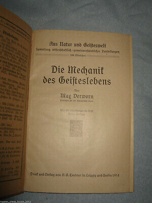 10811.Antique German Book: Die Mechanik des Geisteslebens. 1914