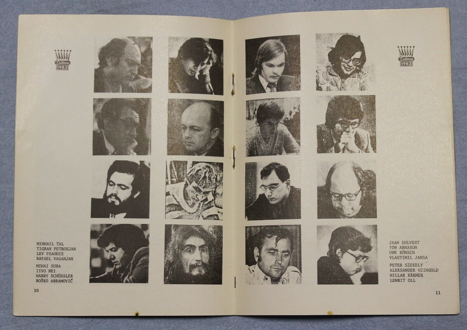 11086.Chess book: International Keres Memorial Tournament w Photos&Cancellation, 1983