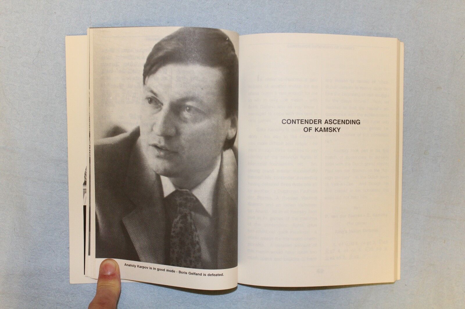 11090.Chess Book: Karpov Anatoly, Gik Yevgeny. Karpov - Kamsky Duel. 1995