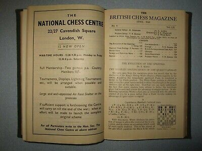 11164.Chess Magazine «The British Chess Magazine». Individual issues.1940, 1943, 1944