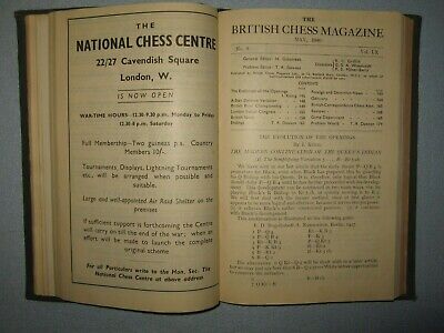 11164.Chess Magazine «The British Chess Magazine». Individual issues.1940, 1943, 1944