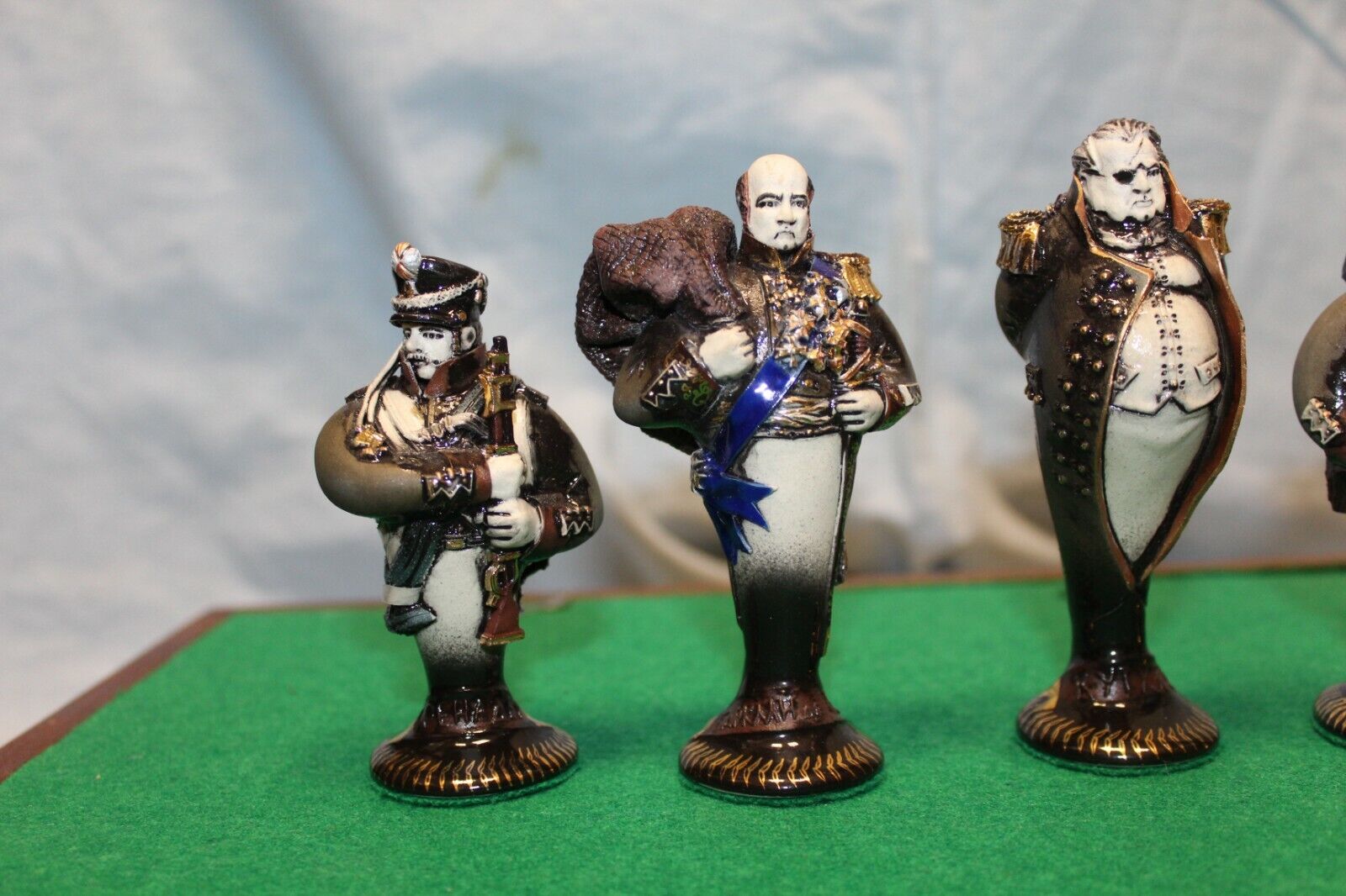 11286.Exclusive porcelain chess set  'Borodino'. Designed by Leonid Golovko