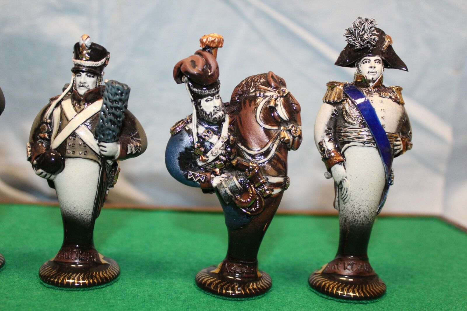 11286.Exclusive porcelain chess set  'Borodino'. Designed by Leonid Golovko