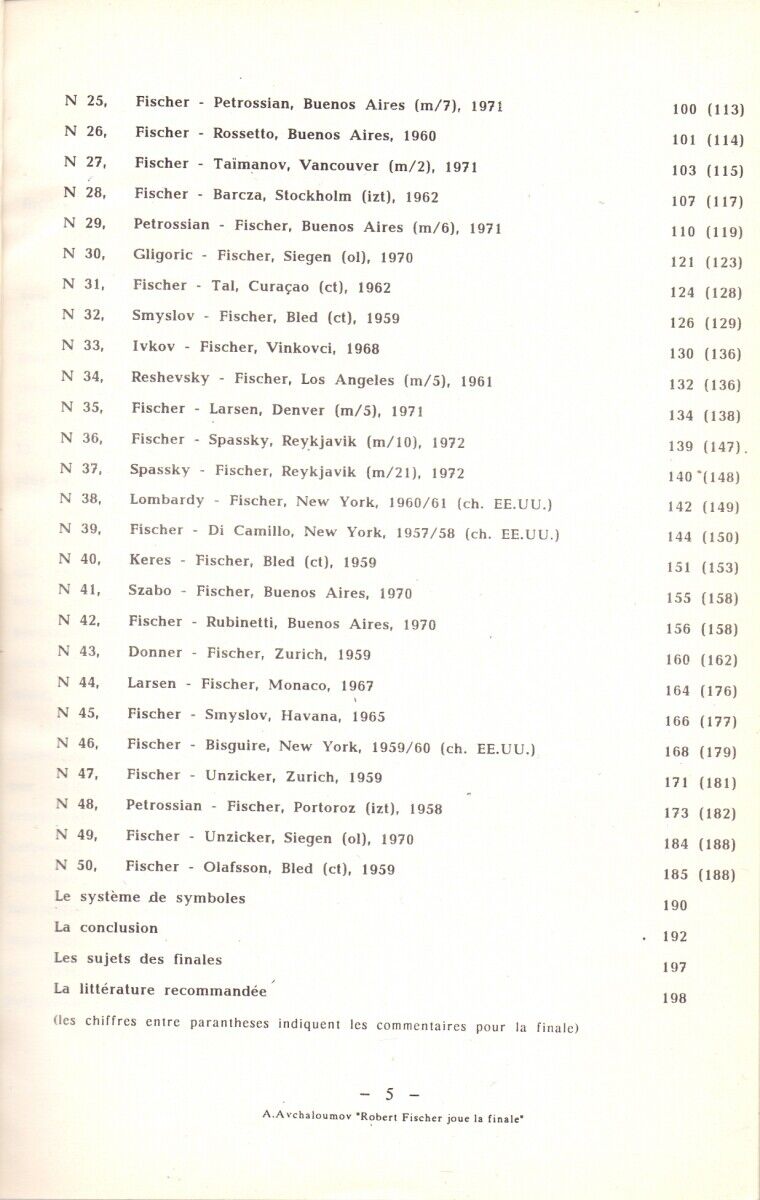 11299.French language chess book: ROBERT FISHER JOUE LA FINALE