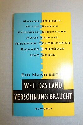 11301.From Arbatov’s Library. Gift inscription. Weil Das Land Versöhnung Braucht. 1993