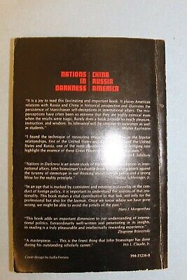 11302.From Arbatov’s Library. Signed by Author. Nations in Darkness. Stoessinger. 1971