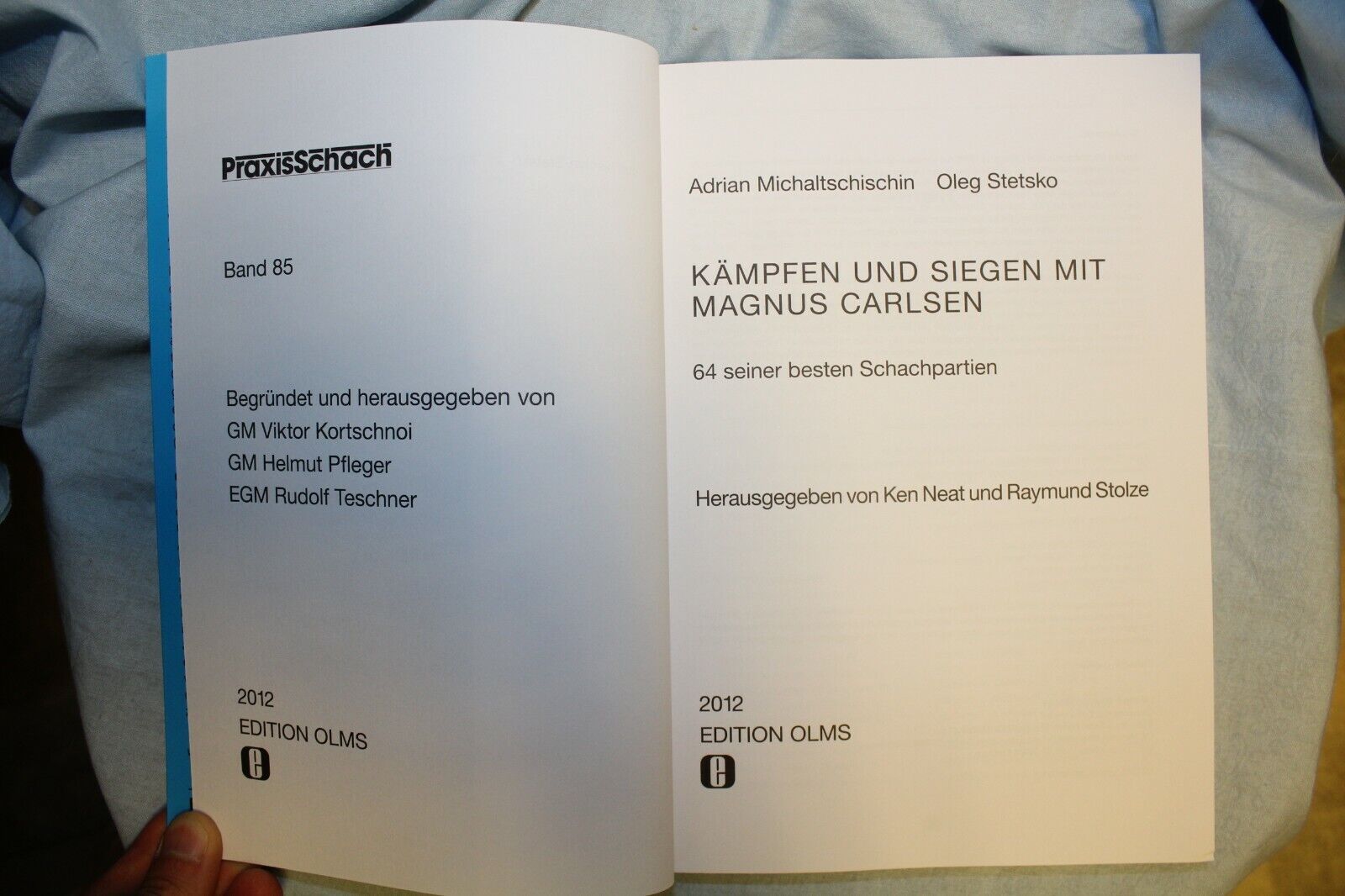 11313.German Chess Book: Michaltschischin: Kämpfen und Siegen mit Magnus Carlsen