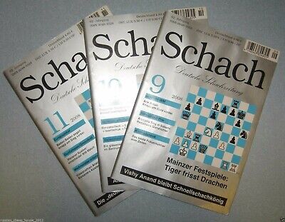 11327.German Chess Magazine: «Schach». Individual issues. 2008 – 2010