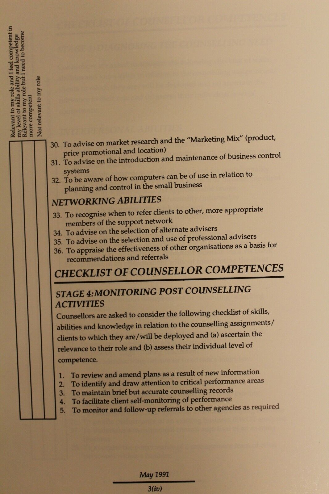 11332.Guide to Business Counselling. Managing & Monitoring. Training Materials