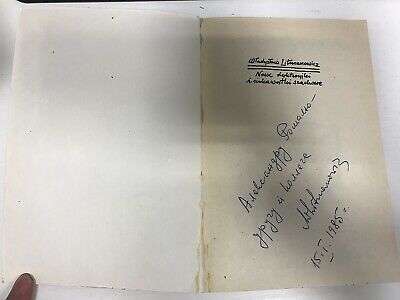 11393.Polish chess book autographed:W.Litmanowicz.New anecdotes and trivia chess.1983