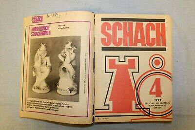 11398.Polish Chess Magazine: «Schach». Complete yearly set. 1977. German language