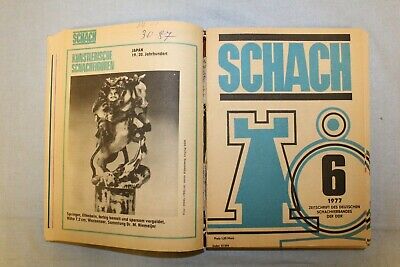 11398.Polish Chess Magazine: «Schach». Complete yearly set. 1977. German language
