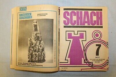 11398.Polish Chess Magazine: «Schach». Complete yearly set. 1977. German language