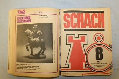 11398.Polish Chess Magazine: «Schach». Complete yearly set. 1977. German language