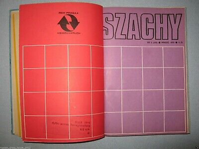 11406.Polish Chess Magazine: «Szachy». Complete yearly set. 1975