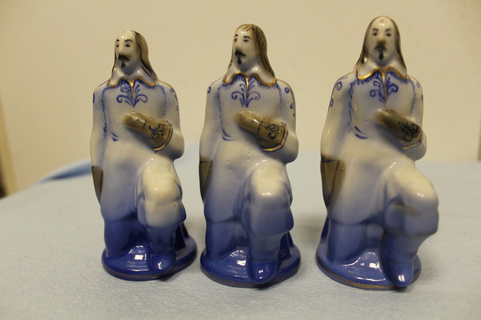 11421.Rare Porcelain Chess Pieces. Collectibles by Gorodnitsa porcelain factory.Ucrane