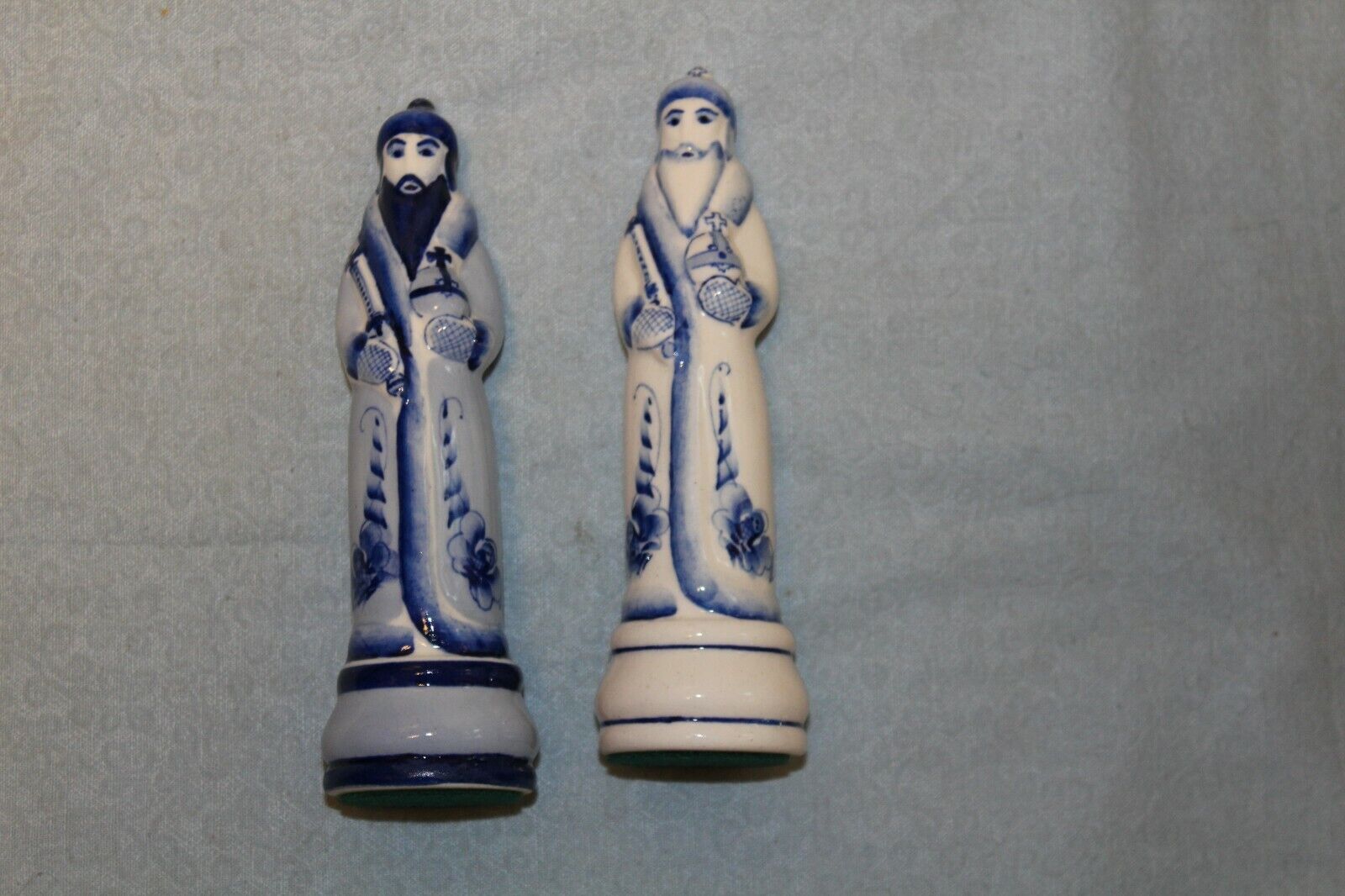 11907.Unique exemplar! Russian Porcelain Chess Set. Gzhel